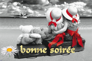Gif animé bonne soirée nuage